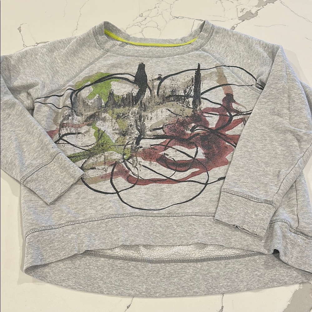 Proenza Schouler for Target Gray Sweater with Abstract Design